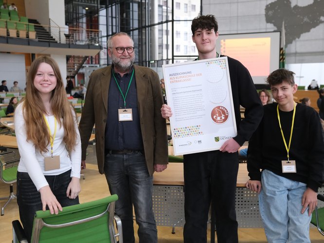 Rezertifizierung als Klimaschule bei der Klimaschulkonferenz 2026